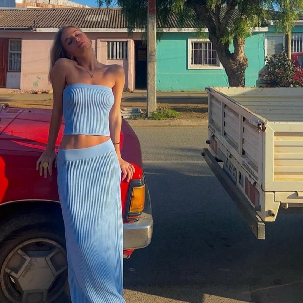 Kookai Cairo Maxi Skirt Top Set